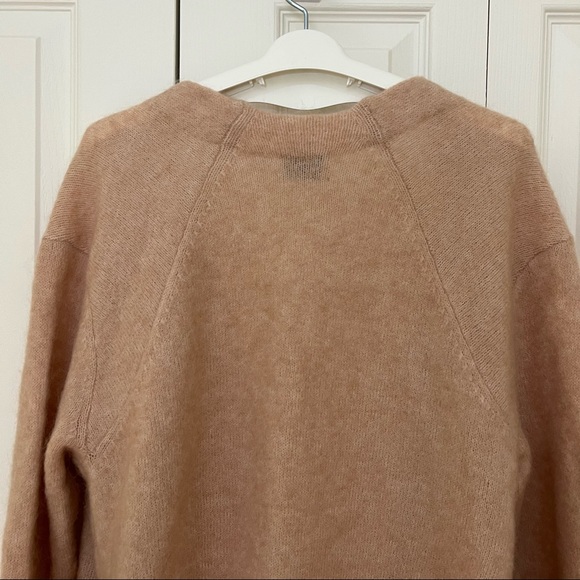 Acne Studios Raya Sh Mohair Powder Pink In Mohair-blend Cardigan - Picture 7 of 15
